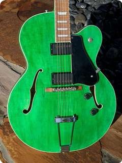 R.c Allen Leader Jazz Guitar 1996 See Thru Green