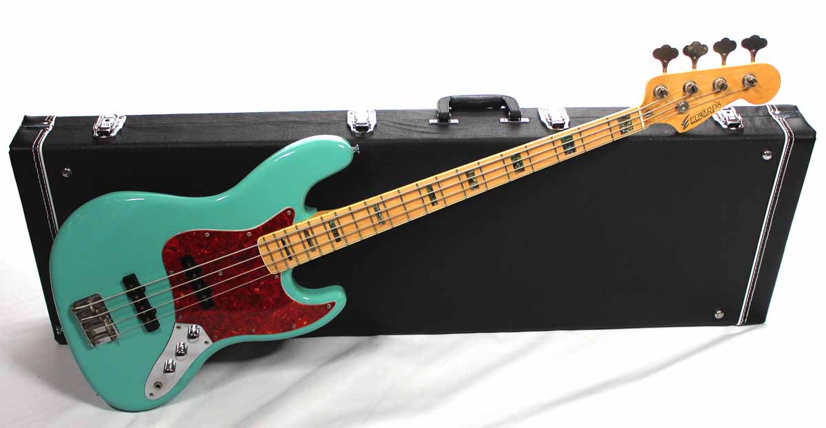 jazz bass seafoam green