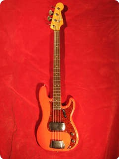 Fender Precision 1966 Fiesta Red (refin)
