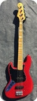 Fender-JAZZ BASS LEFTY Left-1978-Amaranth See Trough Body Color