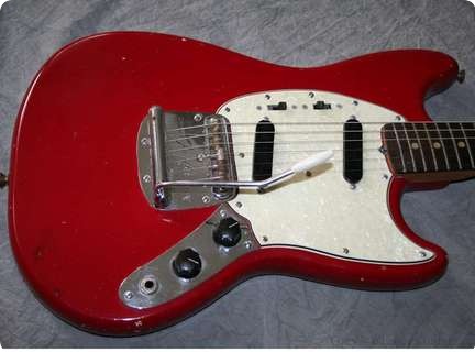 Fender Mustang 1965 Red Guitar For Sale Garys Classic Guitars