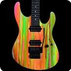 Suhr Limited Edition 80s Shred Modern Neon Drip