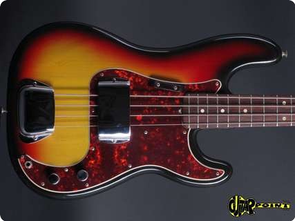 Fender Precision P Bass 1974 3 Tone Sunburst