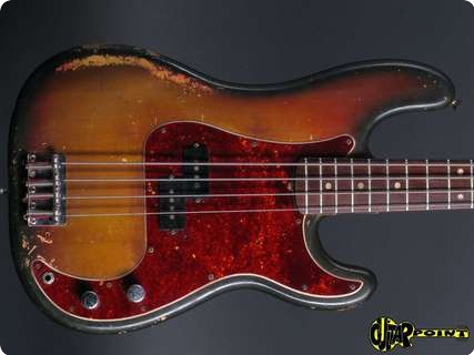 Fender Precision P Bass 1970 3 Tone Sunburst