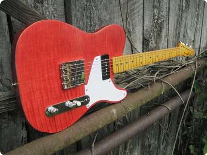 Danny Hines Guitars Smithton T 2013 Trans Red Nitro