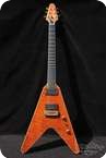 Anno Galama Flying V Unique Flamed Cedar Case 1980 Natural