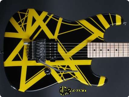 Charvel Evh Van Halen Artist Series 2005 Yellow   Black Stripes