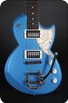 Leather Guitars-Samaria Painted Blue Sky