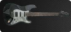 Leather Guitars-Tramp 9J195-Black Grey Silver