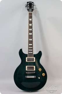 Gibson Les Paul Standard Dc, Flame Top, Transparent Green 1998