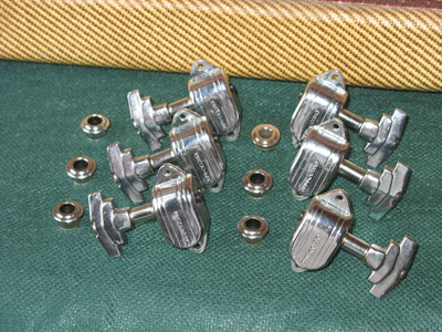 Grover Imperial 50s '60s TUNER SET CHROME 1960 Chrome Guitar For