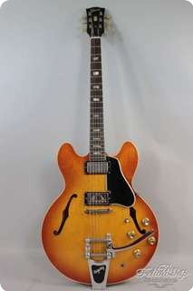 Gibson Es 335 Td, Bigsby & Cherry Sunburst,  1966