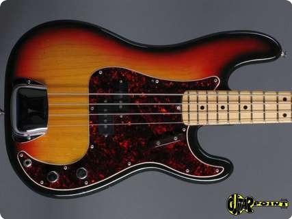 Fender Precision P Bass 1972 3 Tone Sunburst