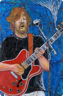 Alex Mortimer Slowhand. An Original Portrait Of Eric Clapton  (#367) 2004 Original Art