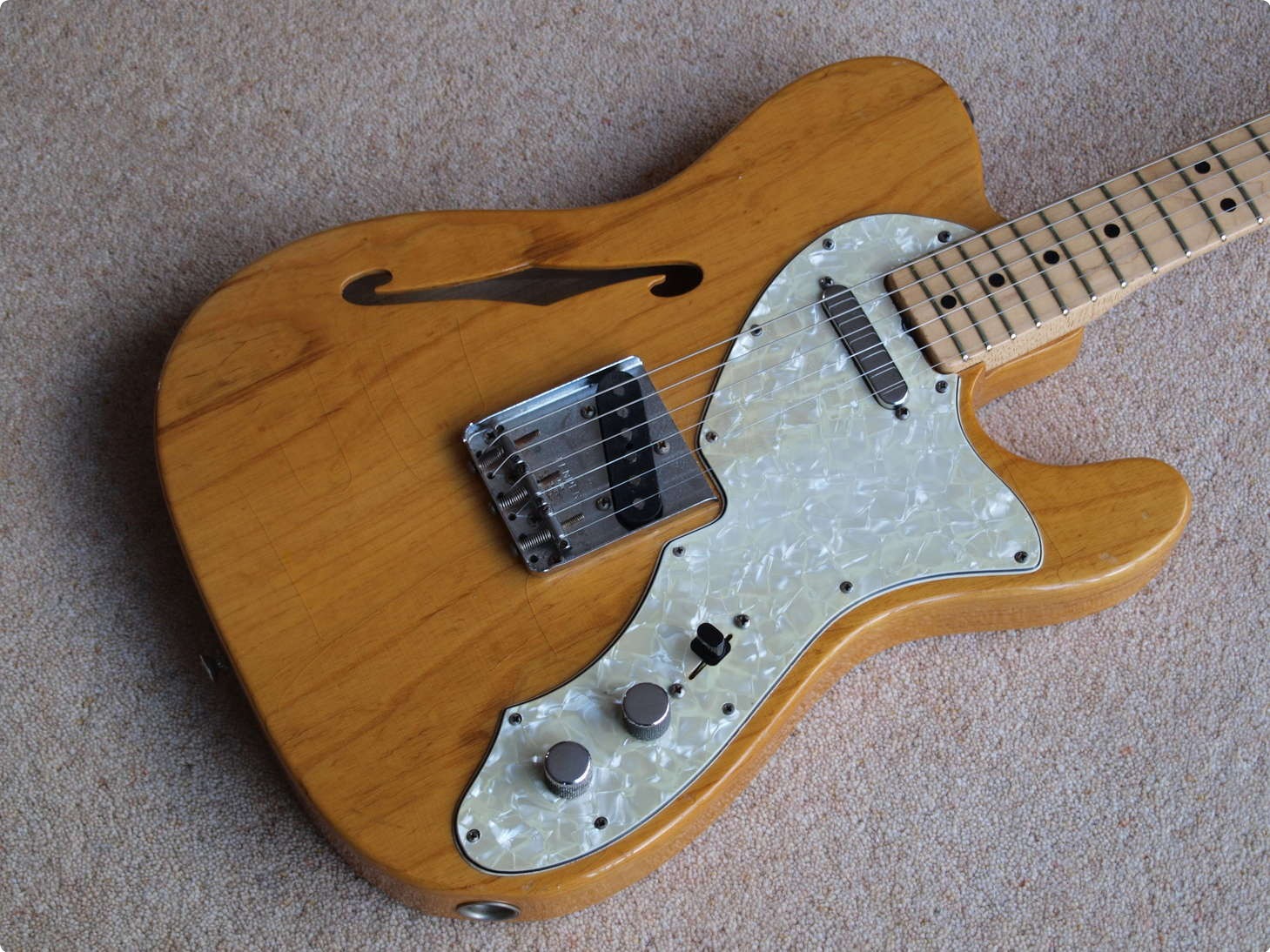 Fender Telecaster Thinline 1972 Blond Guitar For Sale Guitaravenue Ltd