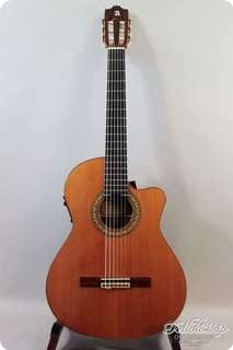 Alhambra 5p Cw E2, Solid Cedar, Thinline Crossover Classic Nylon, 