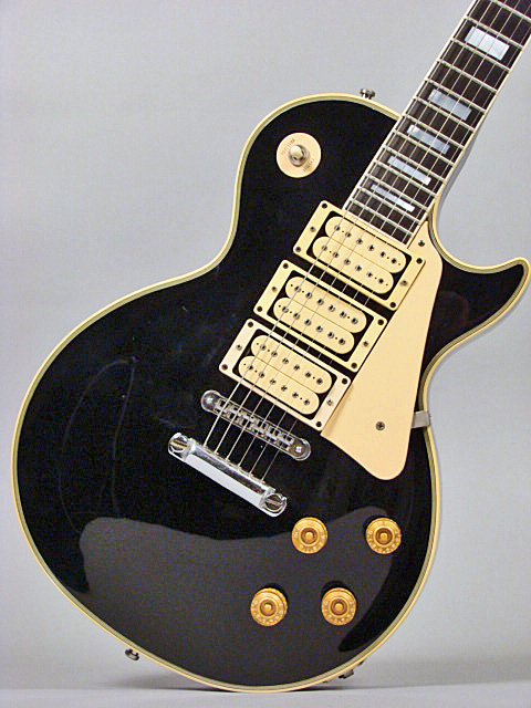 Custom LP Electric Guitar Ace Frehley 3 Pickups Grey Black