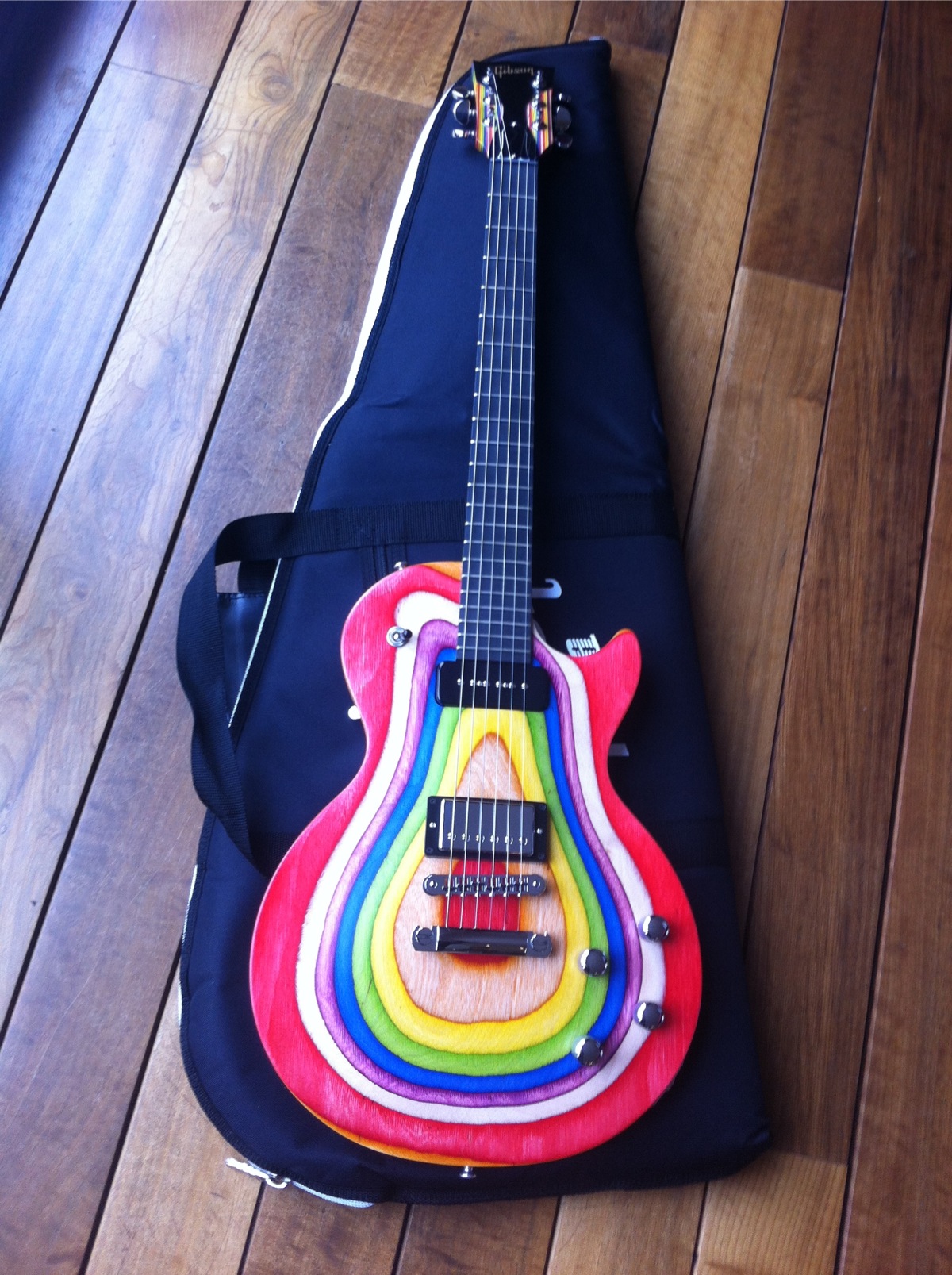 Gibson Les Paul Zoot Suit Rainbow 2013 Rainbow Guitar For Sale Pro