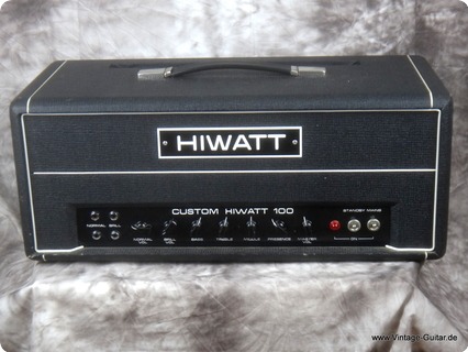 Hiwatt Custom 100 Dr 103 1977 Black Tolex