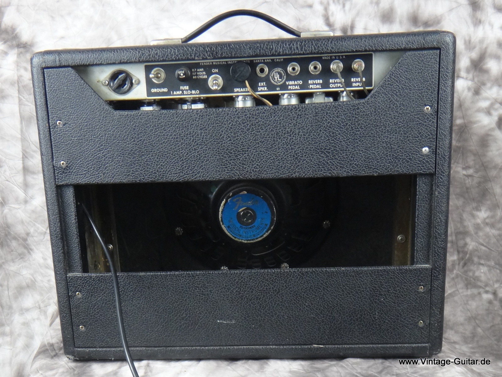 Fender Princeton Reverb 1969 Black Tolex Amp For Sale Vintage Guitar ...