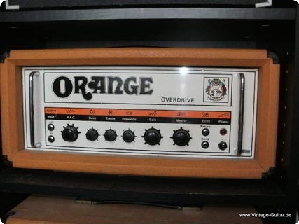 Orange Or120 Overdrive Top + 4x12er Orange Box 1975 Beige