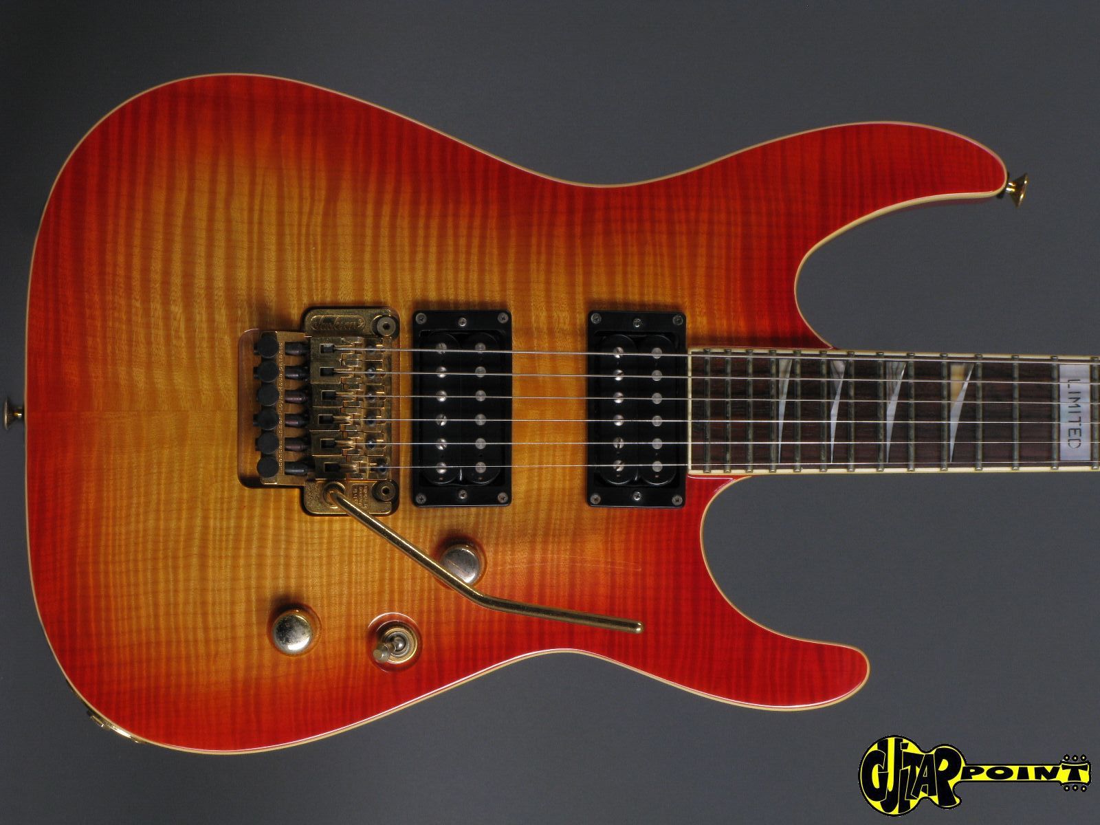 Jackson Archtop ´91 Limited Soloist LTD 1991 Cherr Sunburst Guitar 