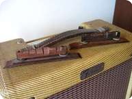Gibson ROSEWOOD BRIDGE Single Foot Base 1949 Brazilian Rosewood Brass Har