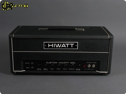 Hiwatt Dr 103 Custom 100 Watt 1980 Black Tolex