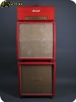 Marshall JMP 50 Watt Modell 1986 Red Full Stack 1969 Red Levant