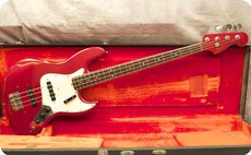 Fender Jazz 1966 Candy Red Matching Headstock