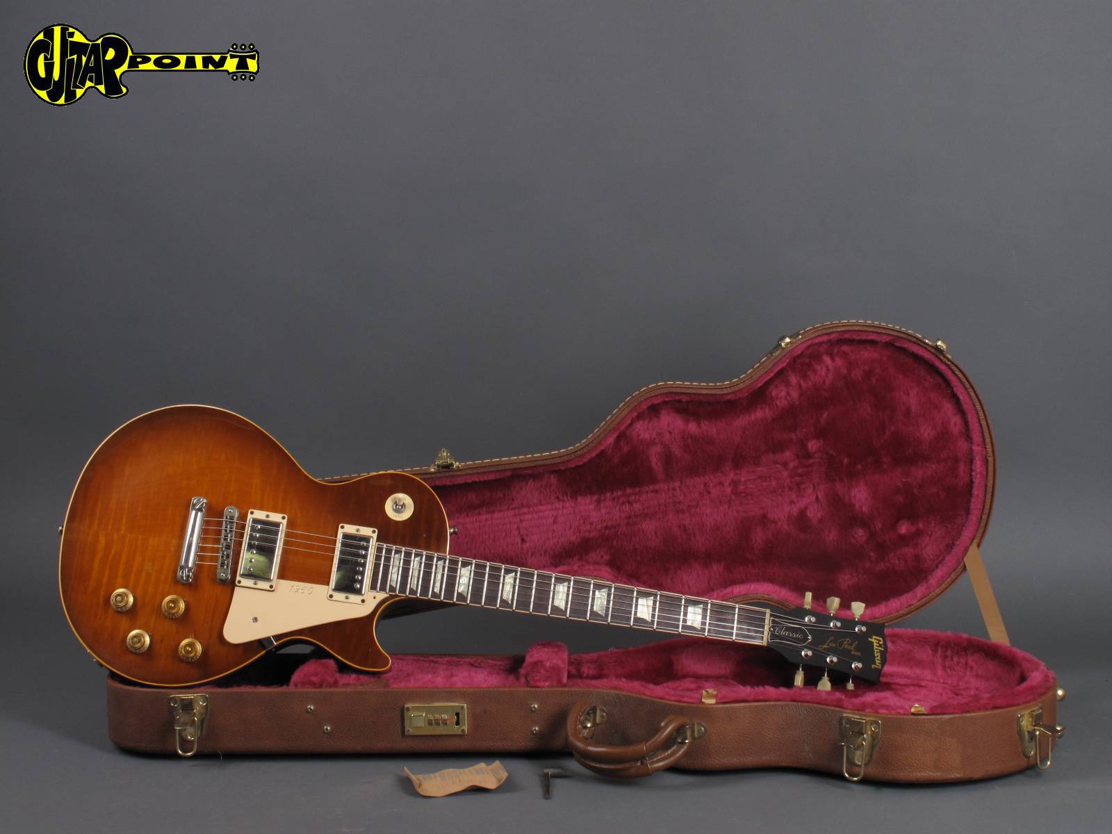 Gibson Les Paul 1960 Classic Plus 1993 Honeyburst -Flametop Guitar For Sale  GuitarPoint