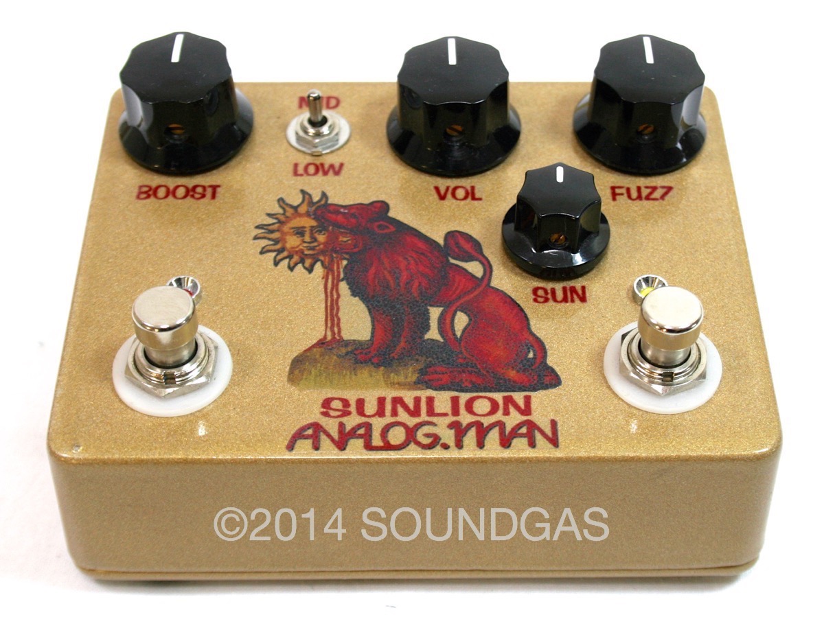 Analog Man Sunlion Fuzz Booster 2005 Effect For Sale Soundgas Ltd