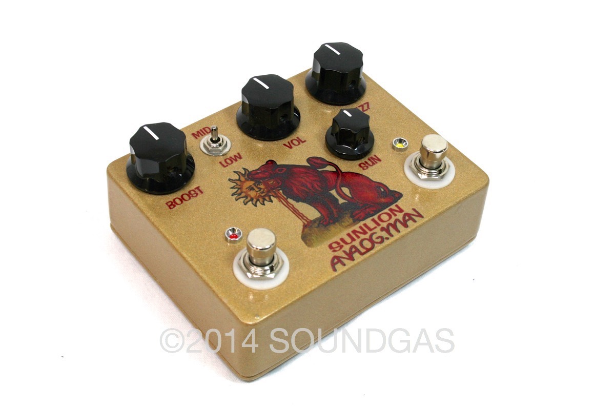 Analog Man Sunlion Fuzz Booster 2005 Effect For Sale Soundgas Ltd