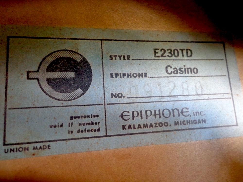 epiphone 1961 e230td casino