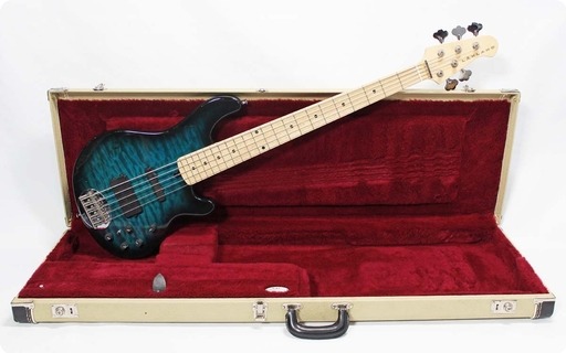 Lakland Usa 55 94 Deluxe 5 String 2002 Teal Sunburst