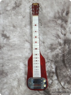 Supro Lap Steel Red Perloid