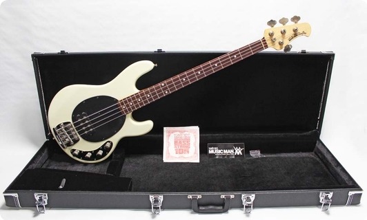 Music Man Stingray EX 1998 White Bass For Sale Rickguitars