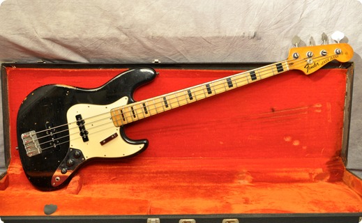 fender jazz bass black block inlays