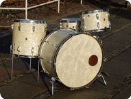 WFL Ludwig Vintage Drum Co 1949 White Marine Pearl