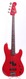 Squier By Fender JV Series Contemporary Series PJ Bass 1984-Torino Red