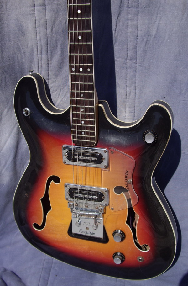 Burns Baldwin Vibraslim 1965 Sunburst Guitar For Sale Hendrix Guitars