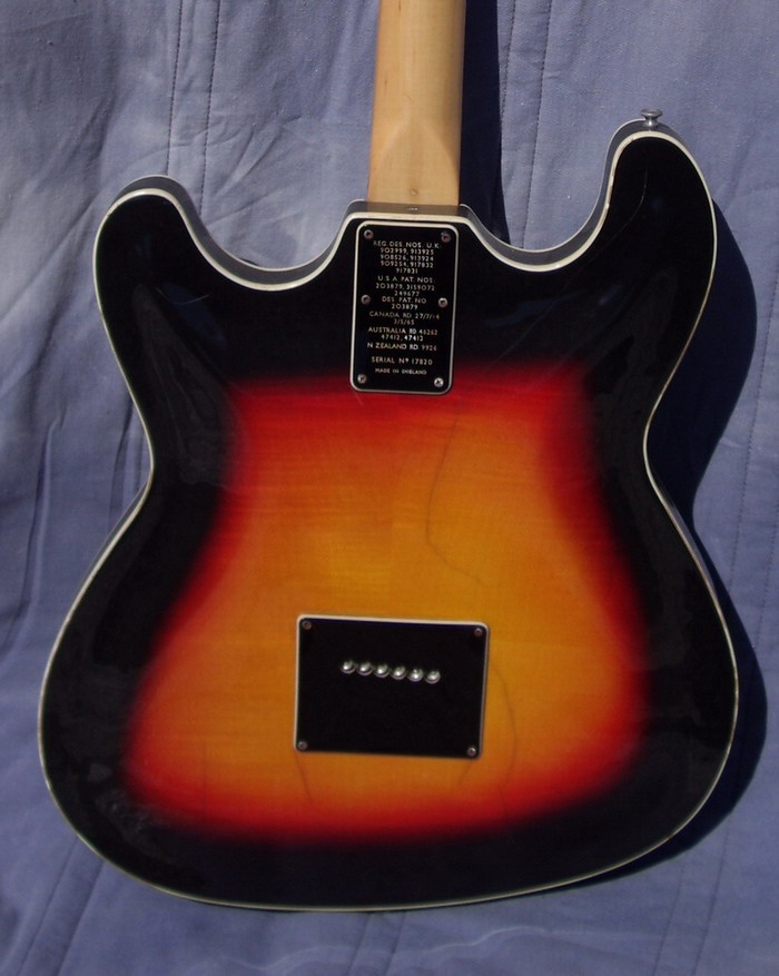 Burns Baldwin Vibraslim 1965 Sunburst Guitar For Sale Hendrix Guitars