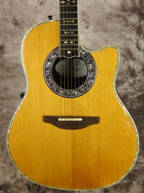 Ovation Custom Legend 1869 1980's Natural Guitar For Sale Vintage