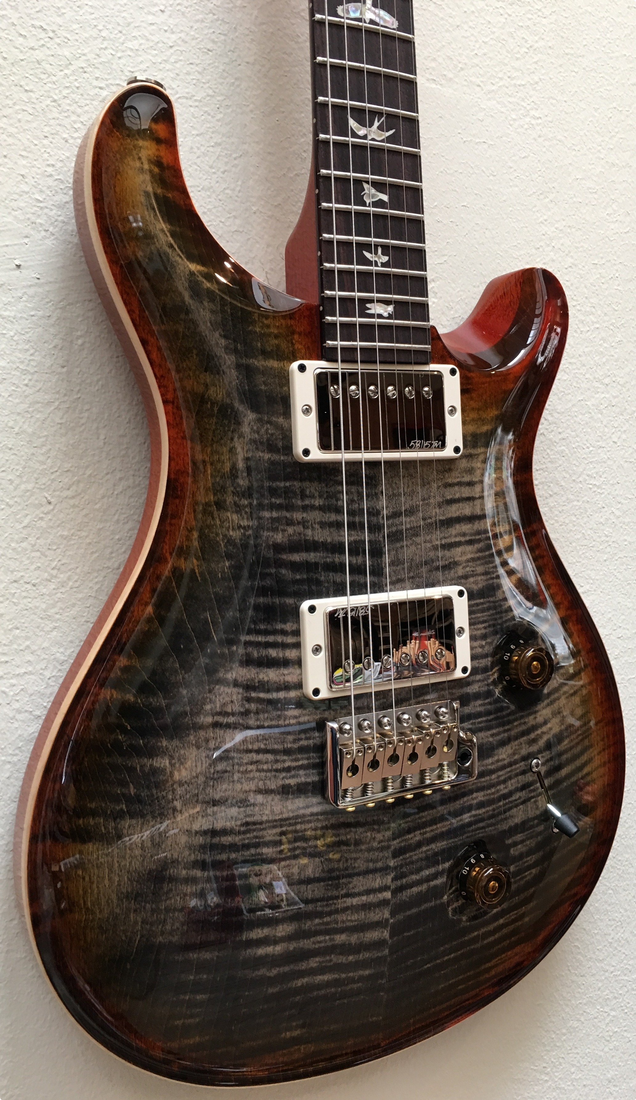 PRS Paul Reed Smith Custom 22 2016 Burnt Maple Leaf Guitar For Sale ...