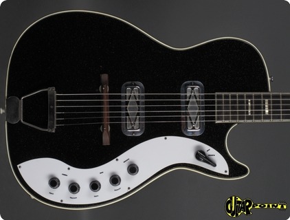 Silvertone / Harmony Jupiter   Model 1423 1963 Black Sparkle