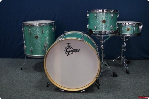 Gretsch Usa 60's Round Badge Turquoise Glitter