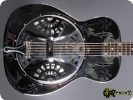 Dobro Model 33H Hawaiian Scenes 1977 Engraved Metal