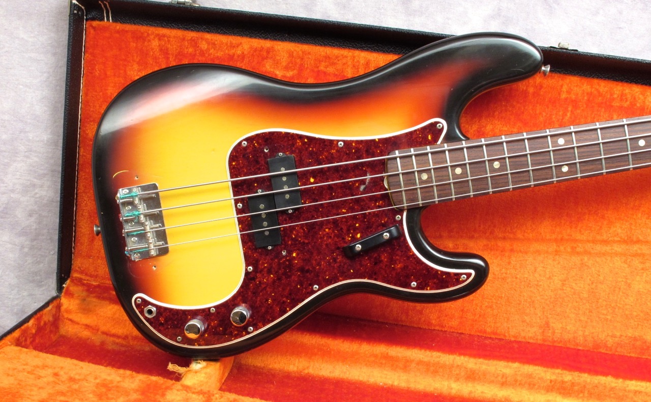 Fender Precision 1966 Sunburst Bass For Sale Andy Baxter Bass & Guitars Ltd