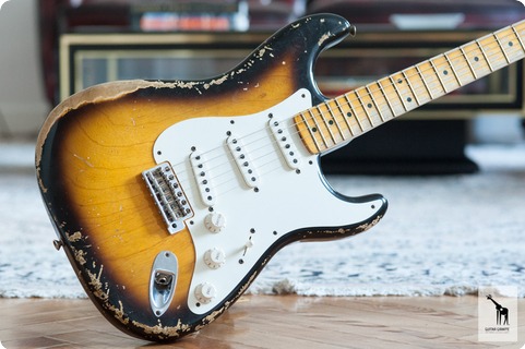 Fender Fender Custom Shop 1956 Stratocaster Heavy Relic 2013 2 Tone Sunburst