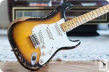 Fender Fender Custom Shop 1956 Stratocaster Heavy Relic 2013 2 Tone Sunburst